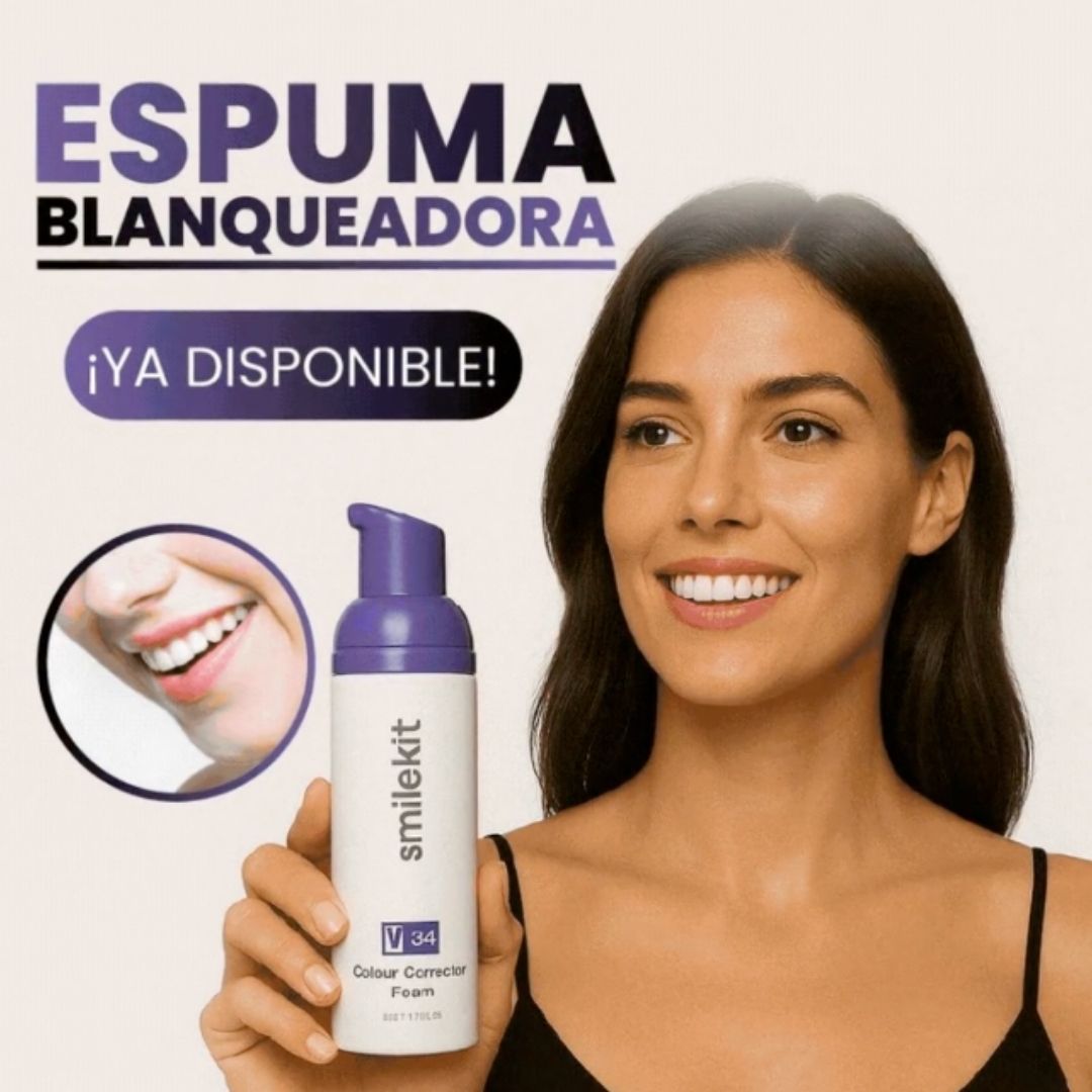 ESPUMA BLANQUEADORA DE DIENTES: SMILEKIT