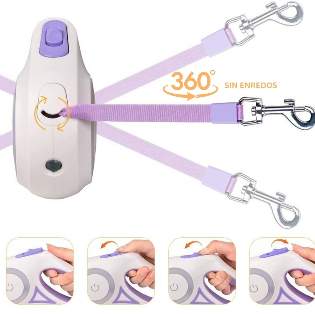 Nueva Correa Ergonómica Con Luz Led Para Mascotas